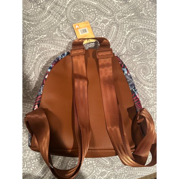 NWT Bioworld Disney Lilo and Stitch Hawaiian Floral Mini Backpack - Picture 4 of 5